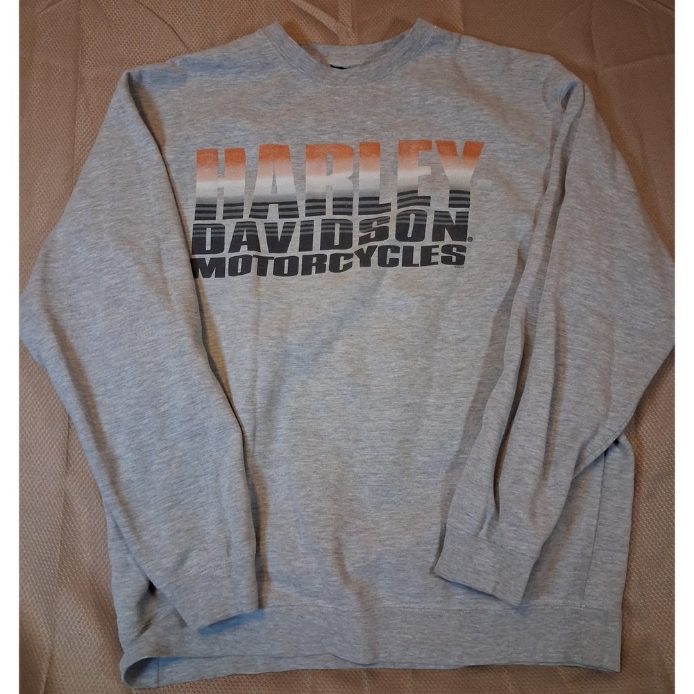 Harley-Davidson Sweatshirt Gray Bluegrass Louisville KY Graphic Crewneck Mens L